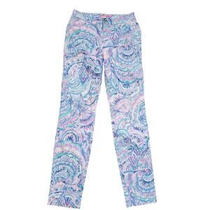 Lilly Pulitzer Kelly High Rise Skinny Ankle Pants Size 00 Happy as a Clam NWT